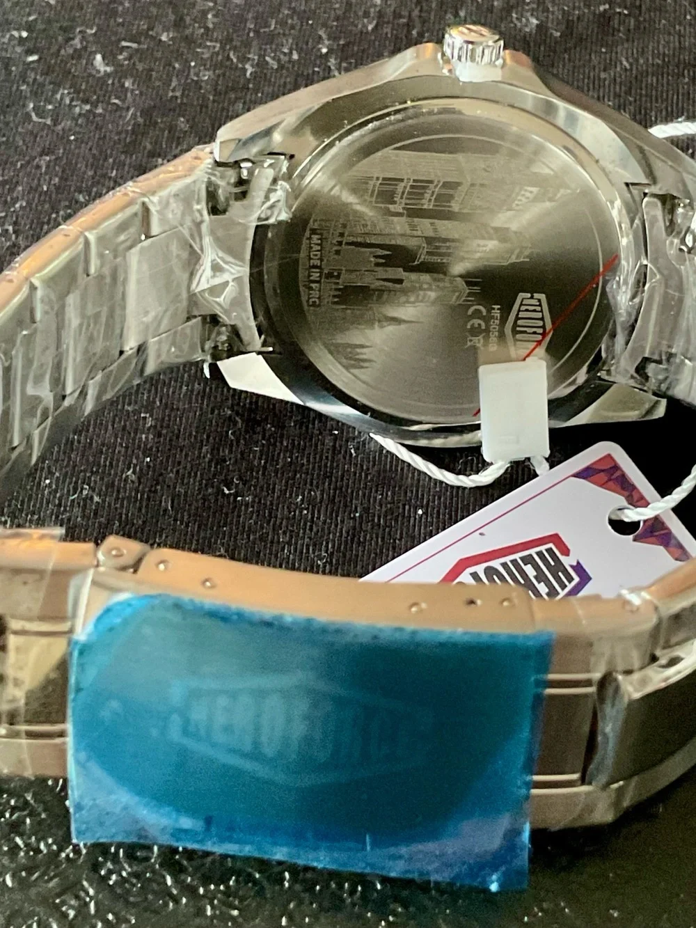 NIB Wavy Desert Dial Heroforce GMT Watch w Tool